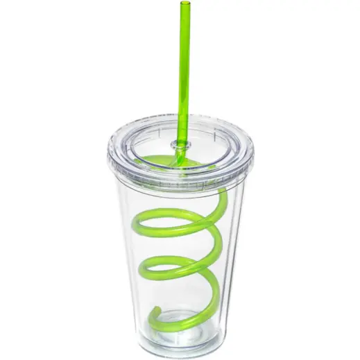 Malibu Tumbler & Twisty Straw Tumbler Green